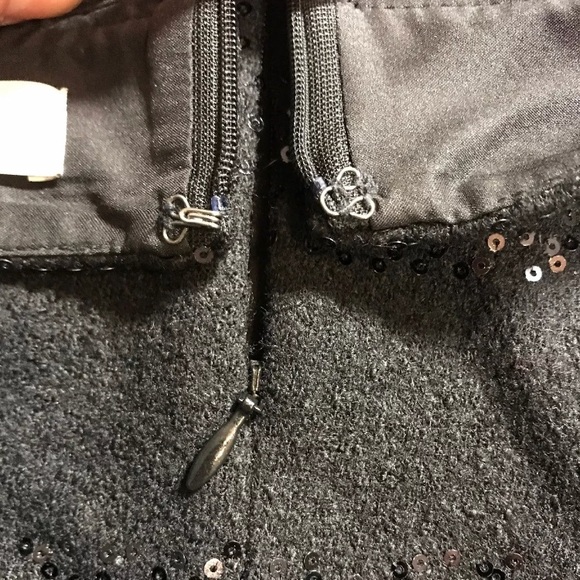 Ann Taylor LOFT Petites Wool Blend Skirt w/ Sequin - Picture 4 of 8